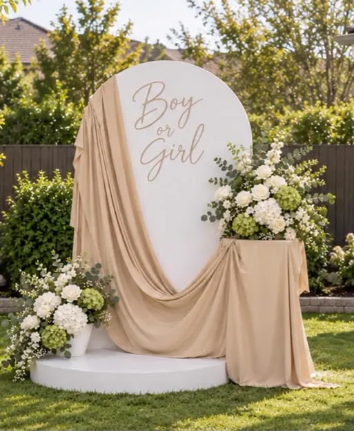 Gender Reveal Backdrop