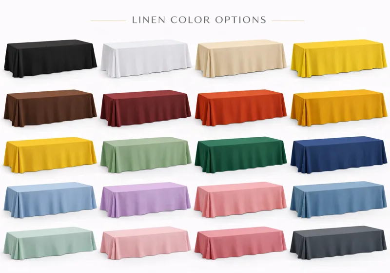 Rectangle Table Linen 90" × 132" rental – Linens – Risitas Party Rentals Houston