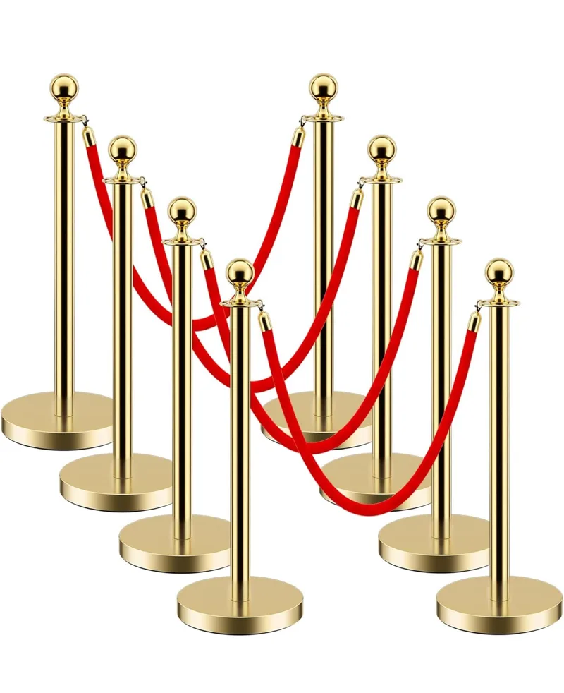 Stanchion Pole Red Velvet Rope rental – Extras & Add-ons – Risitas Party Rentals Houston