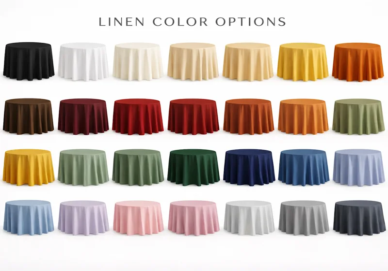 Round Table Linen 120" rental – Linens – Risitas Party Rentals Houston