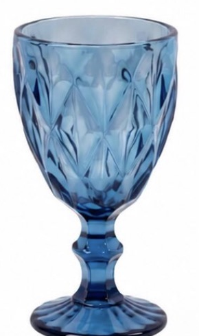 Blue Vintage Goblet rental – Glassware – Risitas Party Rentals Houston